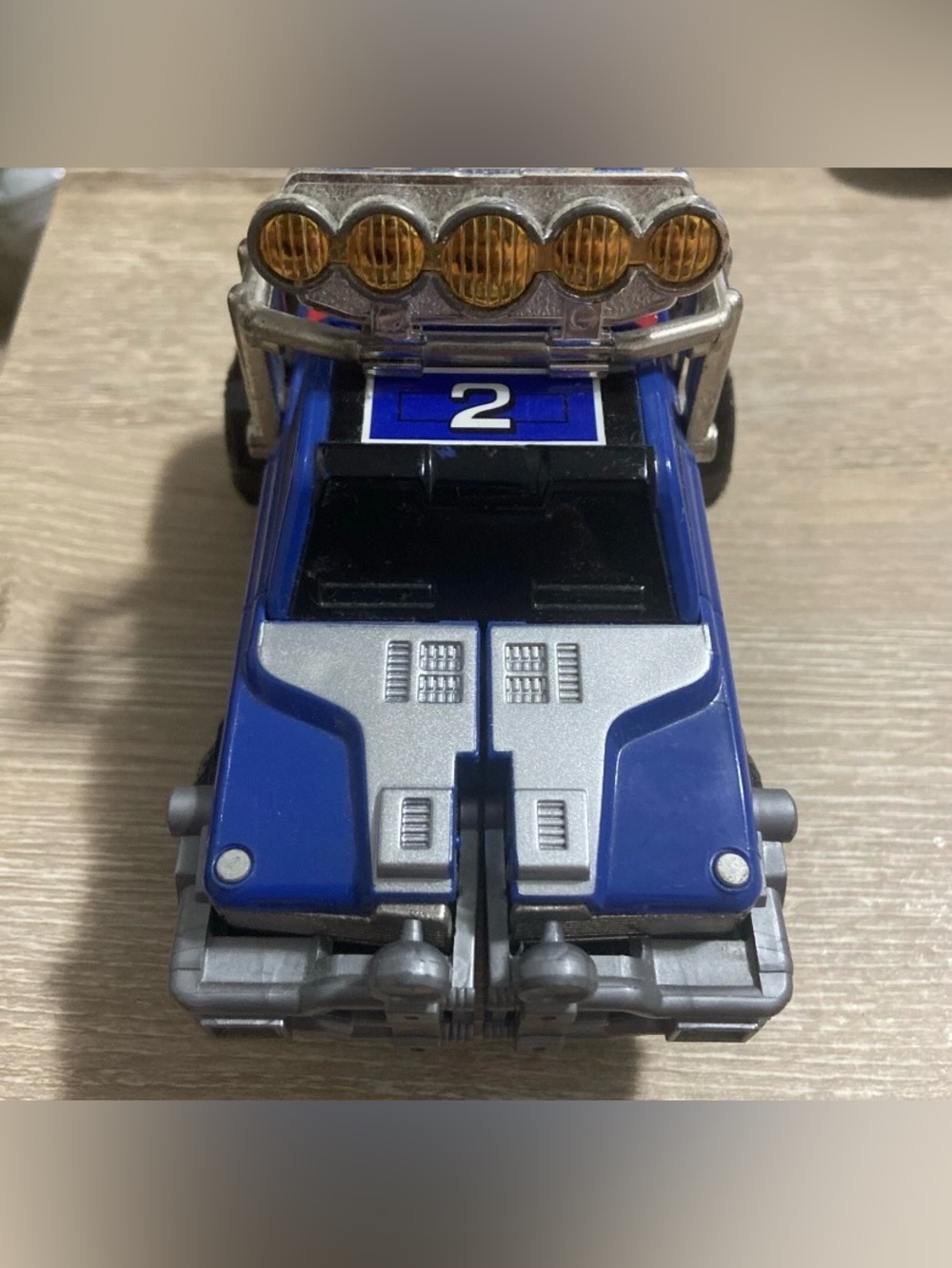 1997 Bandai Mighty Morphin Power Rangers Deluxe Turbo Megazord #2 Blue Truck